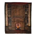 thumbnail image 1 of POGLIP Throw Blanket Warm Cozy Print Flannel Fireplace Private Library Interior Old Mansion Comfortable Soft for Bed Sofa and Couch 50x60 Inches, 1 of 1