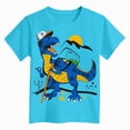 thumbnail image 5 of NOLDARES Boys T Shirt Short Sleeve Graphic Tee -Soft Crew Neck Shirts for Kids Youth Size 4-14(Blue,2-3 Years), 5 of 5