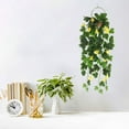 thumbnail image 4 of Artificial Hanging Outdoor - Vine with Yellow Flowers for Wall Decor, Indoor Outdoor Home Decor - Realistic for Porch, Garden, Patio - Durable Greenery, 4 of 4