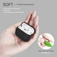thumbnail image 2 of Upgrade Cover for Airpods Pro Case, Triple Layer Protective Liquid Silicone Case for AirPods Pro Charging Case, 2019 Release LED Visible Shockproof Soft Skin Friendly Silicone Case (Black), 2 of 6