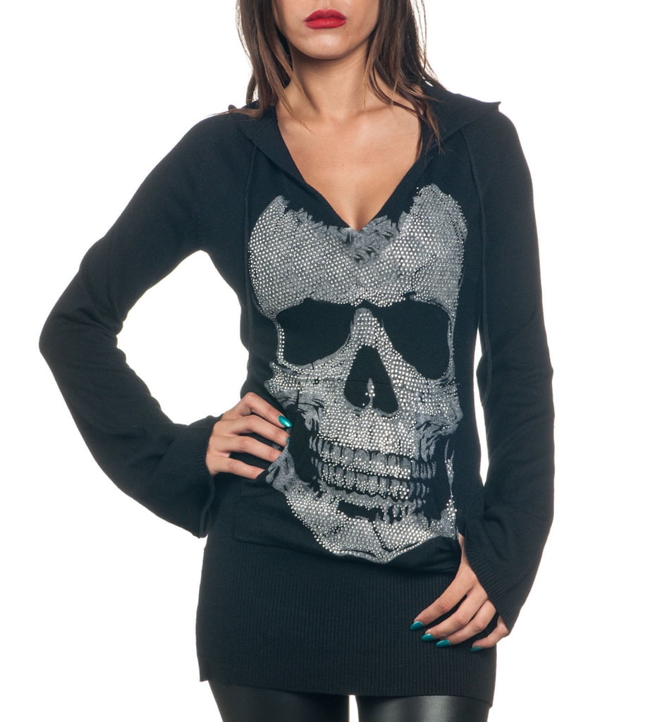 walmart skull cardigan