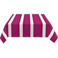 thumbnail image 5 of Rectangle Table Cloths, Modern Magenta White Bold Stripes Oblong Tablecloth Washable Table Cover for Kitchen Dinning Party Tabletop Modern Decoration 60 x 84inch, 5 of 8