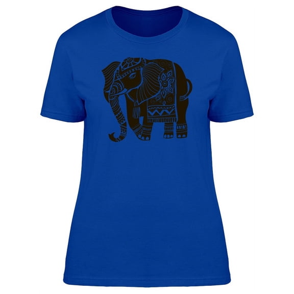 Silhouette Of An Indian Elephant T-Shirt Women -Image by Shutterstock, Female x-Large