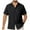 #0328J Black, variant on CYiJun George Linen Button Down Shirt for Men Summer Short Sleeve Beach Wedding Vacation Casual Shirts