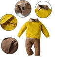 thumbnail image 4 of Esaierr 6 Months-6 Years Boys Pullover Sweater Shirt with British Pants Three-Piece Set,Fall Winter Sweatshirt Pants Outfit for Kids Baby, 4 of 6
