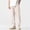 Beige, variant on WIZUTIZ Mens Cotton Pants Elastic Drawstring Waist with Pockets Summer Lightweight Comfy Casual Plus Size Tapered Trousers