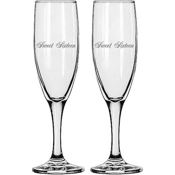 Gifts Infinity® Wedding Champagne Flutes Set of 2 Toasting Glasses (Reg Sweet 16)