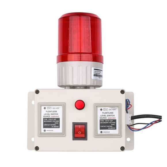 Water Level Indicator Alarm Water Level Alarm Sensor, Waterline Indicating Alarm, Low And High With Silencer Switch Volume Control ,Low Power Consumption
