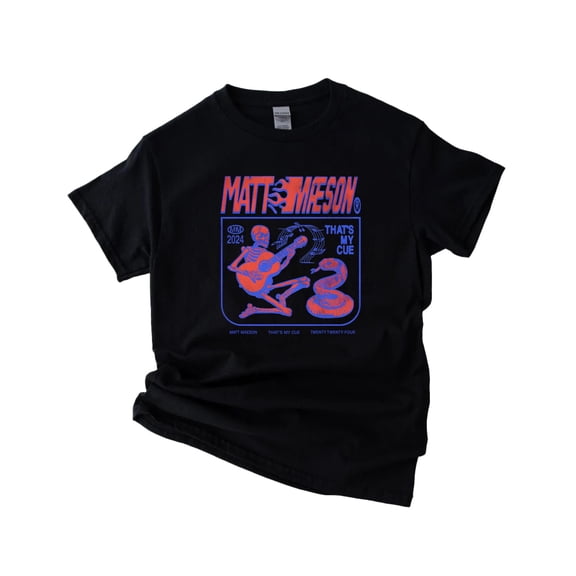Matt Maeson That Is My Cue Red Skeleton Cringe Tour Music Fan Graphic Unisex T-Shirt Y0874, Up to Size 5XL