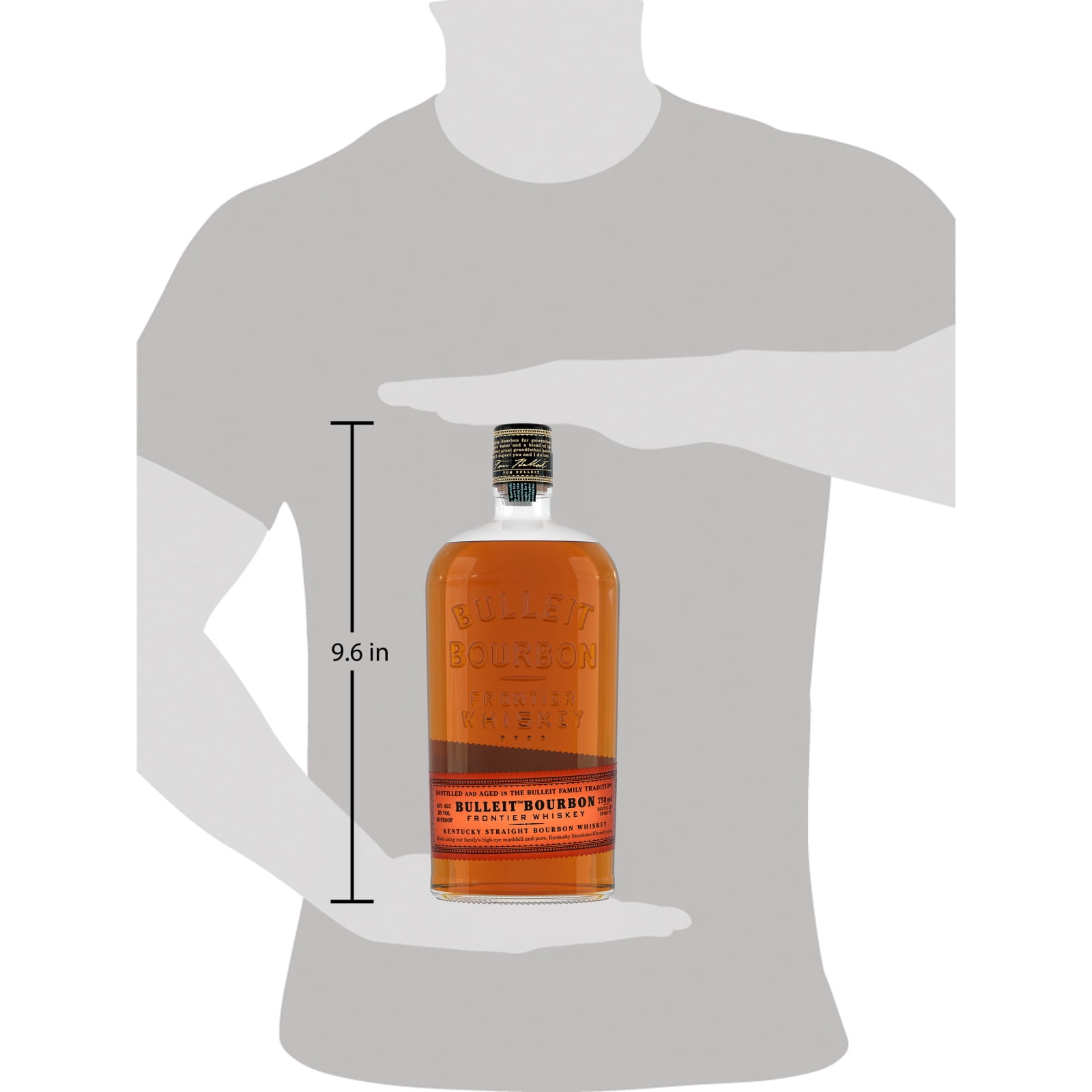 Bulleit Bourbon Whiskey 750ml (90 Proof)