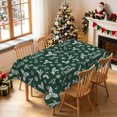 thumbnail image 2 of Duangreer Merry Christmas Theme Rectangle Tablecloth, Holly Xmas Tree Snowflake Print, Washable Table Cover for Party Picnic Indoor Outdoor Decor, 52 x 70 Inch, 2 of 6