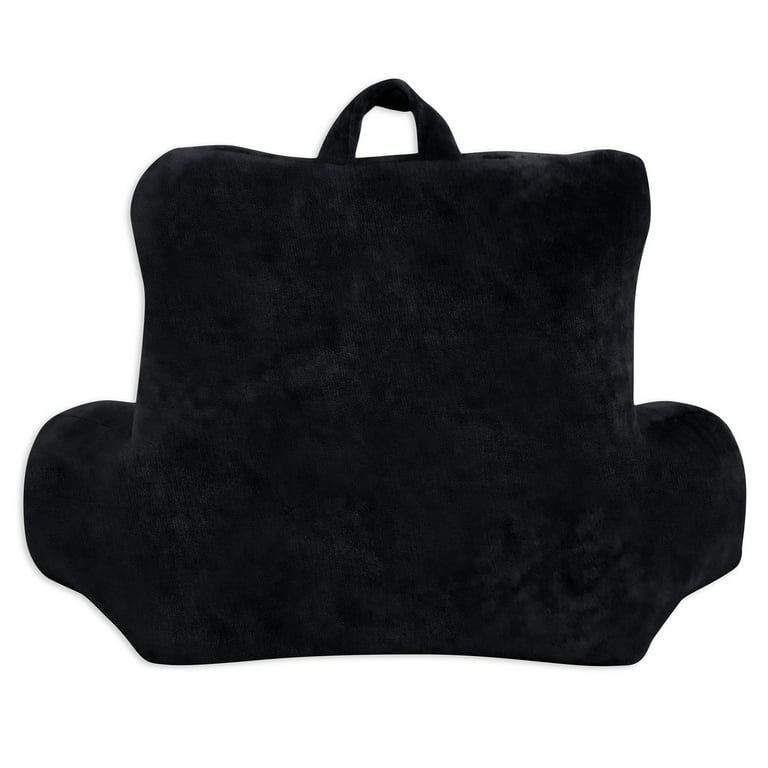 Micro Plush Bed Rest Lounger, Black, Specialty
