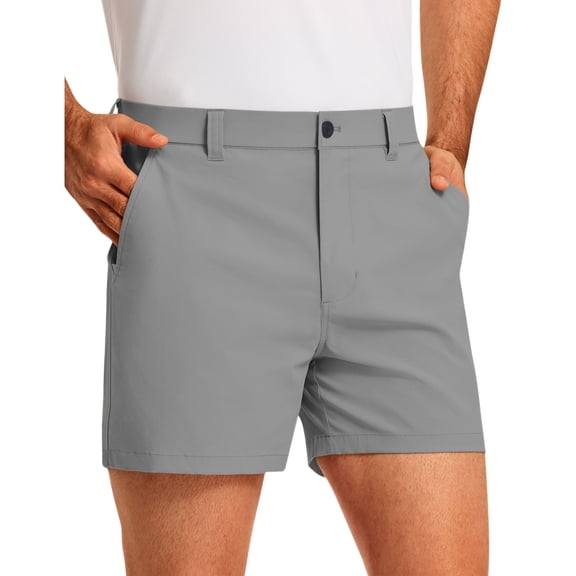 PULI Men’s Golf Shorts 5" Inseam Stretch Casual Dress Shorts Lightweight Quick Dry Waterproof with Pockets