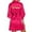 Hot Pink, variant on Women's Wedding Party Robe Letters Kimono Satin Pyjamas Bridesmaid Bathrobe Womens XL