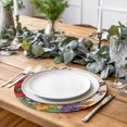 thumbnail image 2 of Spring Flowers Round 15 Inch Placemats Set of 6, Farmhouse Vintage Country Colorful Floral HeatResistant Non Slip Place Mats for Dining Table, Wipeable Braided Kitchen Table Mats for Housewarming, 2 of 9