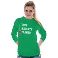 thumbnail image 4 of Xmas Naughty Nice Framed Checklist Long Sleeve TShirt Men Women Brisco Brands L, 4 of 6