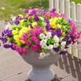 thumbnail image 1 of Artificial Flower Plant, Outdoor Decoration Colorful Morning Glory, Suitable For Front Porch Patio Planter Patio Use, 1 of 8