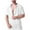 White, variant on FRSASU Men's Full Zipper Shirt Summer Casual Fashion Solid Color Short Sleeved Lapel Top/Shirt Black L