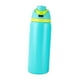 thumbnail image 3 of Botella de agua de acero inoxidable con aislamiento, deportiva, 1000 ml, para bebidas frías y calientes, a prueba de fugas, para oficina y coche. verde, 3 of 8