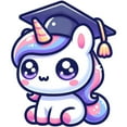 thumbnail image 2 of CafePress - Unicorn Graduate Cute School - 16 Ounce Classic Clear Insulated Double Wall Tumbler Cup with Lid Straw , Reusable, 2 of 5