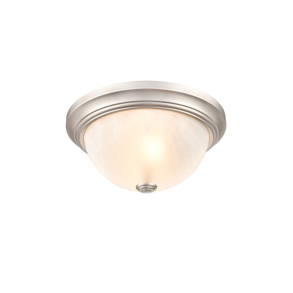 Millennium Lighting Metal Flushmount Ceiling Light in Satin Nickel finish-Silver