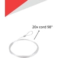 thumbnail image 3 of STAS Looped End Cord Clear Nylon - 20 pack  Perlon Picture Cable Wire For Picture Hanging Hooks and Picture Rails 98" length, 2mm diameter, 3 of 7