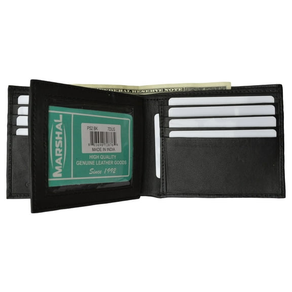 Men's Multi-Card Compact Center Flip Bifold Wallet P 52