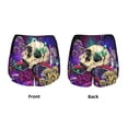 thumbnail image 5 of Lsque Mushrooms and Skull Printed Women's Running Shorts with Liner Pockets,Elastic Quick Dry Workout Athletic Gym Yoga Shorts,Womens High Waist Shorts-Large, 5 of 9