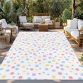 thumbnail image 2 of Colorful Polka Dot Outdoor Rug for Patio/Deck/Porch, Non-Slip Large Area Rug 5 x 7 Ft, Modern Minimalist Geometric Indoor Outdoor Rugs Washable Area Rugs, Reversible Camping Rug Carpet Runner, 2 of 8