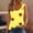 Yellow, variant on USSUMA Women's Printed Round Neck Casual Printed Sleeveless Suspender Top WOW finds Yellow XXL