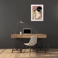 thumbnail image 3 of Utamaro, Kitagawa 14x18 White Modern Wood Framed Museum Art Print Titled - Courtesan, 3 of 4