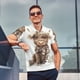 thumbnail image 4 of Fotbe C Camiseta Polo de Golf para Hombre con Estampado – Camisa Deportiva Transpirable con Cuello Abotonado-Large, 4 of 6