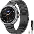 thumbnail image 1 of Correa de reloj Miimall de acero inoxidable para Samsung Galaxy 8, 1 of 7
