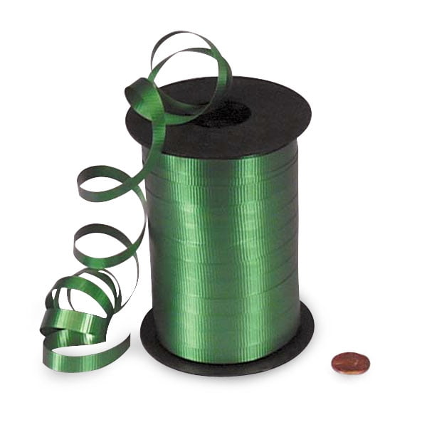 Emerald Green Crimped Curling Ribbon 3/8" X 250 Yards by Paper Mart