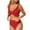 Red, variant on Plus Size Swim Suits for Curvy Women Womens Two Piece Swimsuits Trendy Bathing Suits for Women 2026 Ladies 2 Piece Swimsuits Bathing Suit