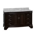 thumbnail image 5 of Katherine 60" Single Bathroom Vanity with Chocolate Cabinet and Carrara Marble Top, 5 of 6
