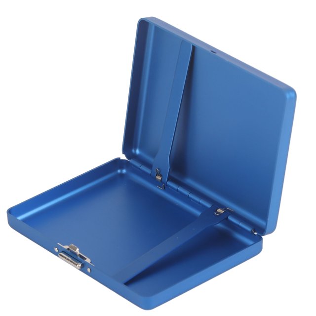 Case Aluminium Alloy Coin Clip Metal Card Position Holder Dustproof Box