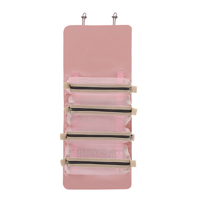 Neceser de maquillaje 4 en 1, neceser portátil de gran capacidad TFixol Bolsa de maquillaje de viaje