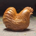 thumbnail image 4 of 6cm Cypress Wood Zodiac Carving Handheld Ornament Animal Symbol Play Piece Solid Wood Wealth Attraction Decorative Figurine, 4 of 6