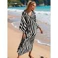 thumbnail image 3 of Women Animal Print Kaftan Dresses Plus Size Swimsuit Coverup 2025 Summer Bathing Suit Beach Dress  Print One Size, 3 of 8