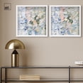 thumbnail image 3 of Whispers of Velvet Hues Shadowbox Print Blue And Sage Wall Decor Set by Art Remedy, White Frame, 16 x 16, 3 of 6