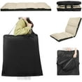 thumbnail image 4 of XK Foldable Camping Floor Lounge Padded Chair Couch for Outdoor Travel, 4 of 14