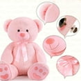 thumbnail image 2 of MorisMos 4ft Giant Pink Teddy Bear Stuffed Animal, Big Teddy Bear Plush, 2 of 8
