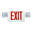 thumbnail image 2 of NICOR Éclairage LED Sortie de Secours Signe avec Double Tête LED Réglable, Blanc avec Lettrage Rouge (ECL1-10-UNV-WH-R-2), 2 of 10