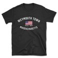 thumbnail image 1 of Weymouth Town Massachusetts Patriot Men's Cotton T-Shirt, 1 of 1