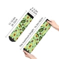 thumbnail image 5 of Bingfone Avocado With Seeds Design Patterned Men'S Women'S Casual Cotton Socks, 5 of 9