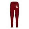 thumbnail image 4 of Muscularfit Men's Sweatpants Graphic Red Funny Slacks Loose Joggers Slim Straight Ankle Baggy Sweatpants,XXL, 4 of 4