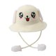thumbnail image 3 of Sombrero de paja con visera y orejas de conejo, ideal para viajes al aire libre, vacaciones y para mujer. Blanco, 3 of 9