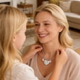 thumbnail image 5 of Yucurem 2PCS Mother Daughter Heart Matching Pendant Necklace Set for Mom Daughter Gifts, Cute Jewelry Accessories for Birthday Anniversary Mother's Day, 5 of 6