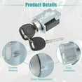 thumbnail image 7 of Ignition Switch Cylinder Lock Assembly for Pontiac Grand Am 1999-2005 for Oldsmobile Intrigue 1998-2002, 7 of 7